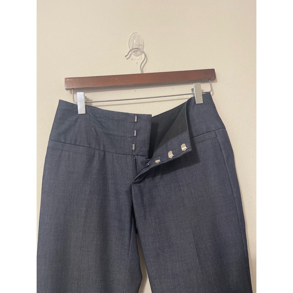 Billy Blues Wide Leg Trousers Size 4 Blue Grey Dark Academia Office Minimalist - Picture 4 of 8